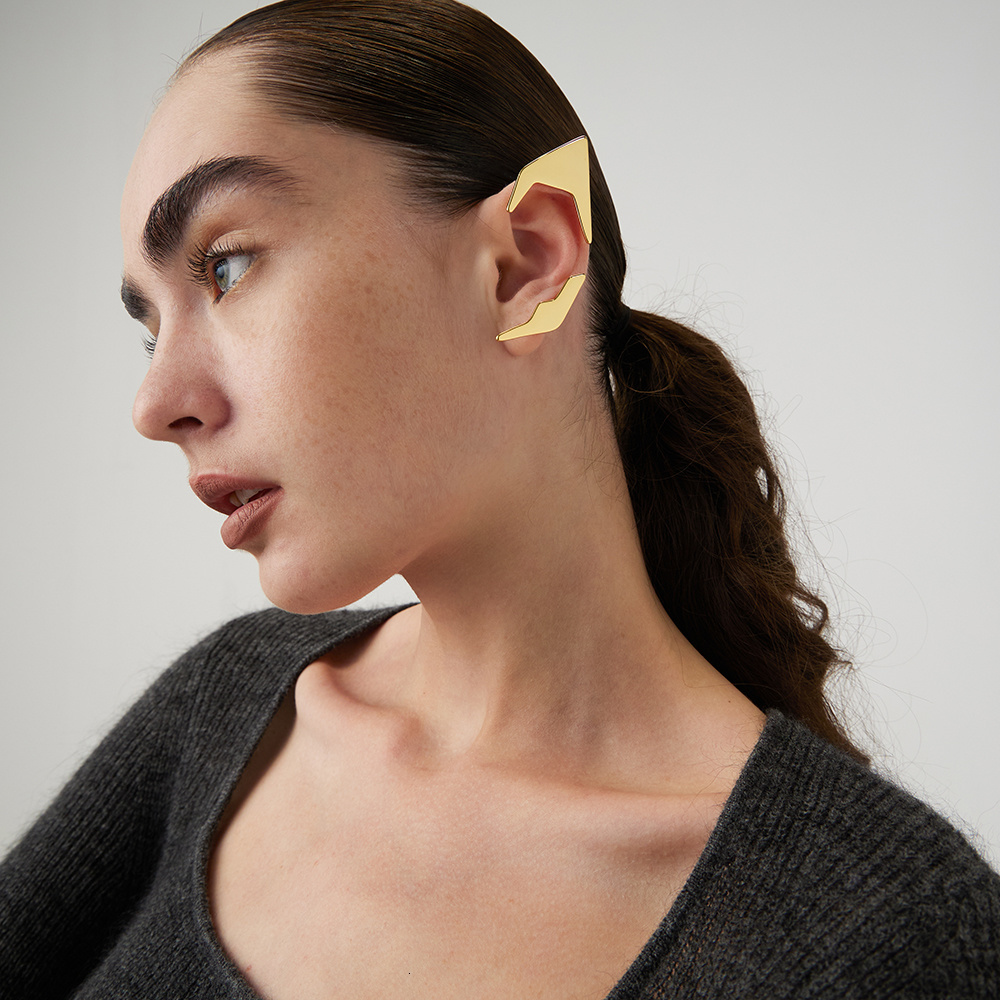 Ear Cuff ENFASHION Women's Elf Earrings Fashion Jewelry Boucle Oreille Women's Gold Earrings Cuffs Item E221378 230512
