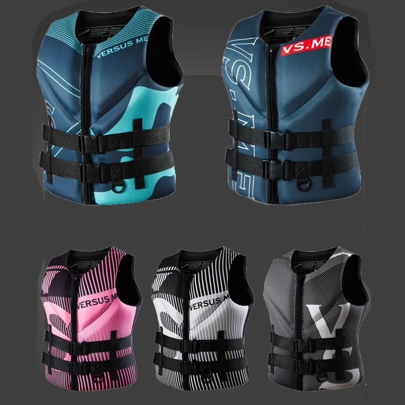 Life Vest Buoy Life Jacket Super Buoyancy Neoprene Life Jacket for Adult Surf Raft Kayak Fishing Jet Ski Water Sport Swimming Rescue Life Vest 230515