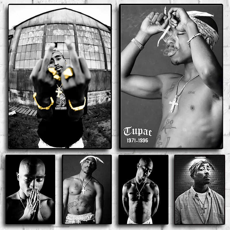 Wallpapers Black and White Rapper Tupac Posters HiP Hop Singer 2PAC Canvas Print Painting Rap Legend Wall Art Pictures Home Boy Room Decor J230516
Wallpapers Black and White Rapper Tupac Posters HiP Hop Singer 2PAC Canvas Print Painting Rap Legend Wall Art Pictures Home Boy Room Decor J230516