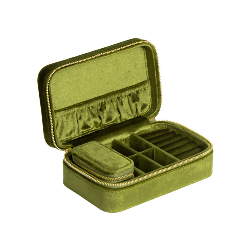 Jewelry Boxes velvet Jewellery Storage Earring Boxes Jewelry Box Display Case Organizer Packaging Storage for Home Travel Girl Gift 230515