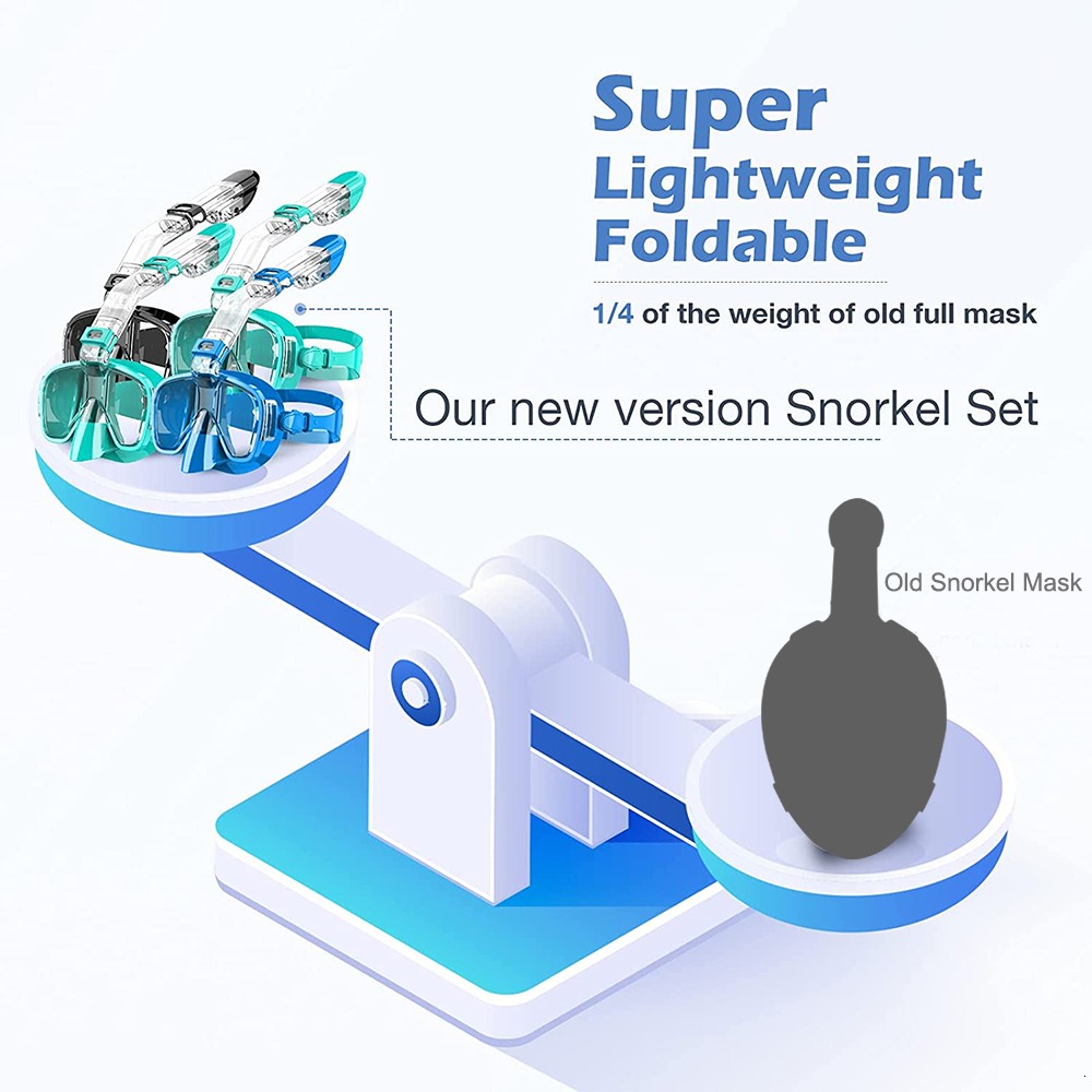 Diving Masks Diving Mask Adjustable Snorkeling Mask Diopters Panoramic AntiLeak AntiFog for Adults Children Swimming Goggles Gear Gift 230515