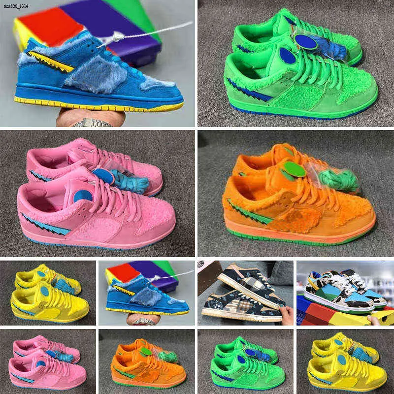 

Kids Shoes Designer Boys and Girls Sneakers Yellow Green Pink Blue Bear Toddler Skateboard Size eur24-35 cool, Color 1