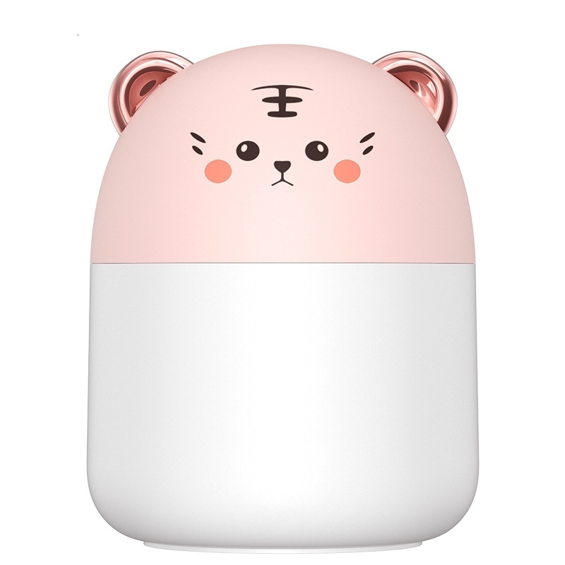 Steamer 250ml Desktop Mini Air Humidifier With Colorful Atmosphere Light Cool Mist Aroma Diffuser For Home Bedroom Purifier 230515