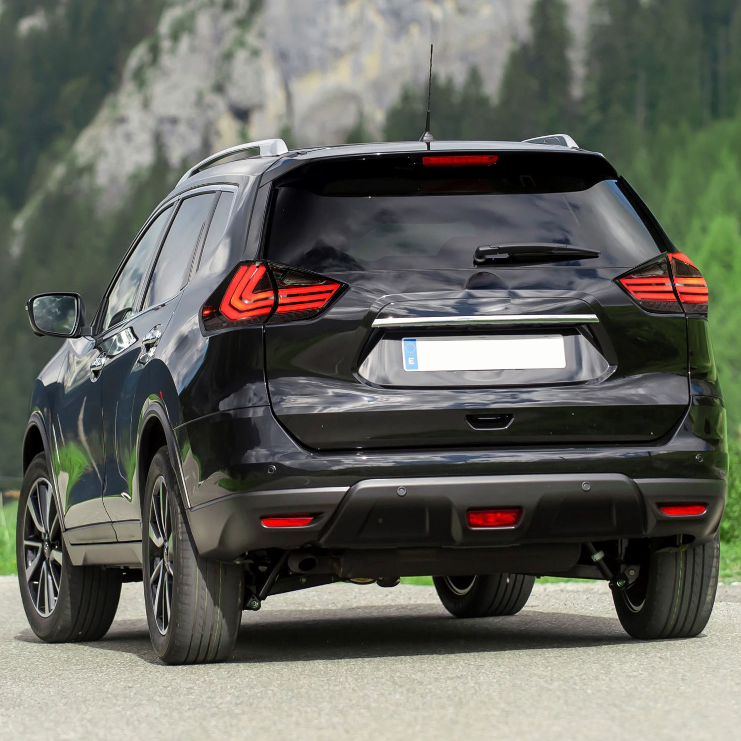 LED Rear Taillight For Nissan X-trail 20 14-20 19 Rear Running Lamp Brake Reverse Dynamic Turn Signal Tail Light