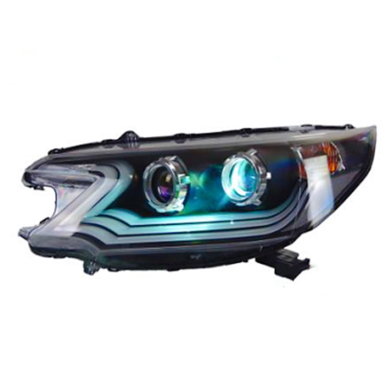 Car Styling LED Headlight for Honda CRV 2012-2014 DRL Double Lens Hid Bi Xenon Running Lights Auto Accessories