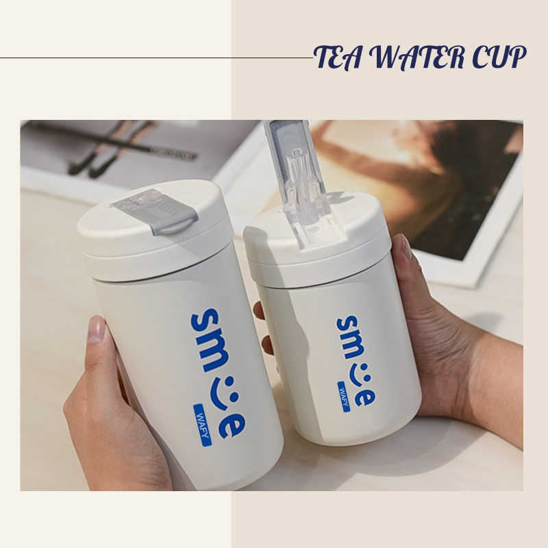 Thermoses Heat net red ton children's heat preservation water stainless steel straw male and female student gift portable cup Free shipping