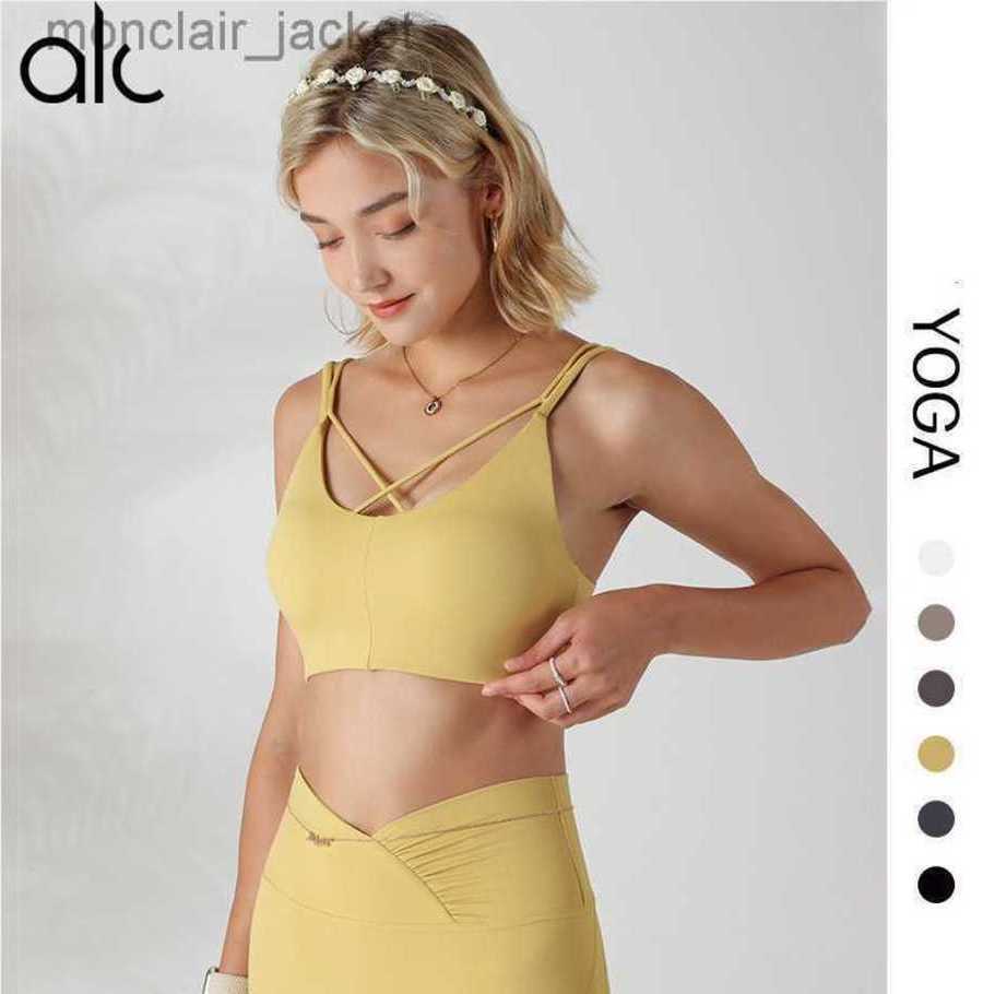 Desginer Yoga Tops Sports Bra Shockproof Gathering Back Strap Bra Quick Drying Outwear Fitness Tank Top Bra Women 23SSA, Yellow
Desginer Yoga Tops Sports Bra Shockproof Gathering Back Strap Bra Quick Drying Outwear Fitness Tank Top Bra Women 23SSA, Yellow