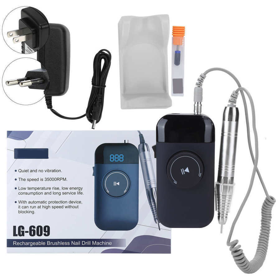 Nail Manicure Set Polishing Machine LUGX Electric Drill File Noiseless Art Grinding 230515