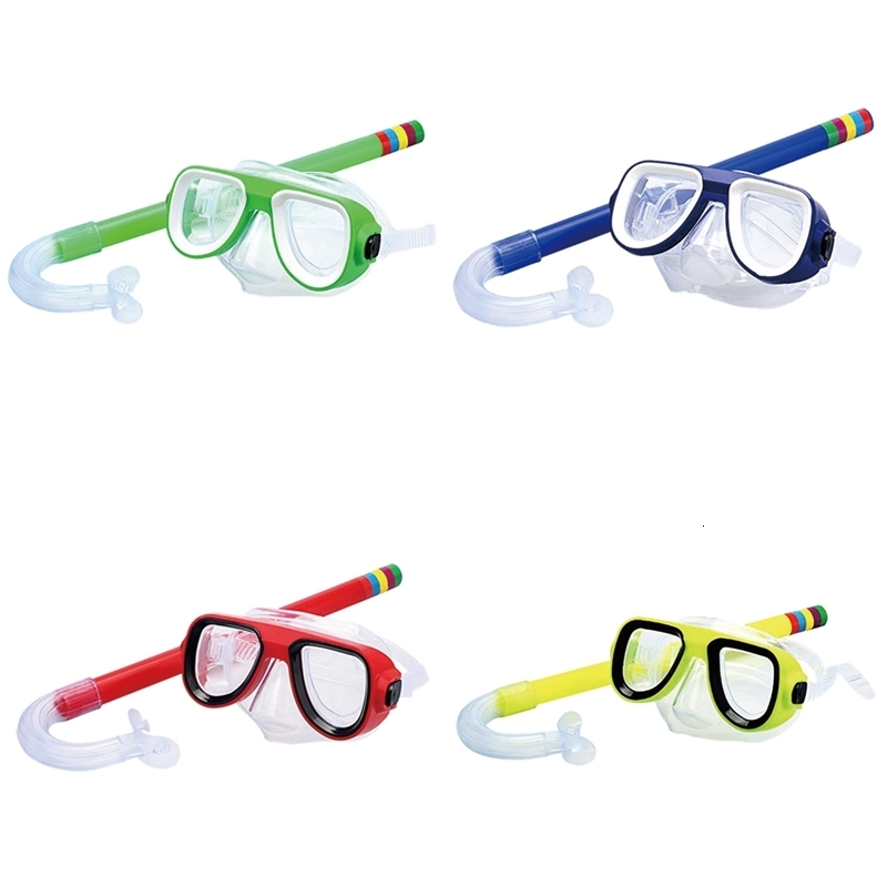 Diving Masks Swimming Goggles Masks Swim Scuba Child PVC Swimming Diving Kids Goggles Mask Snorkel Set Underwater Diving Accessories 230515