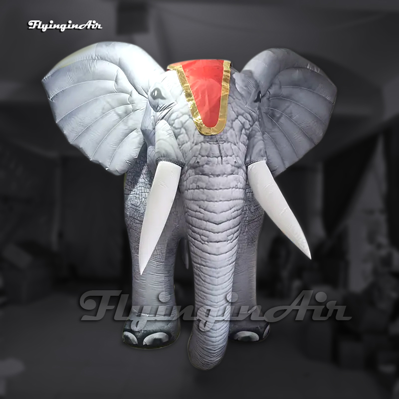 Parade Performance Giant Inflatable Elephant Animal Mascot Balloon For Carnival Stage Decoration