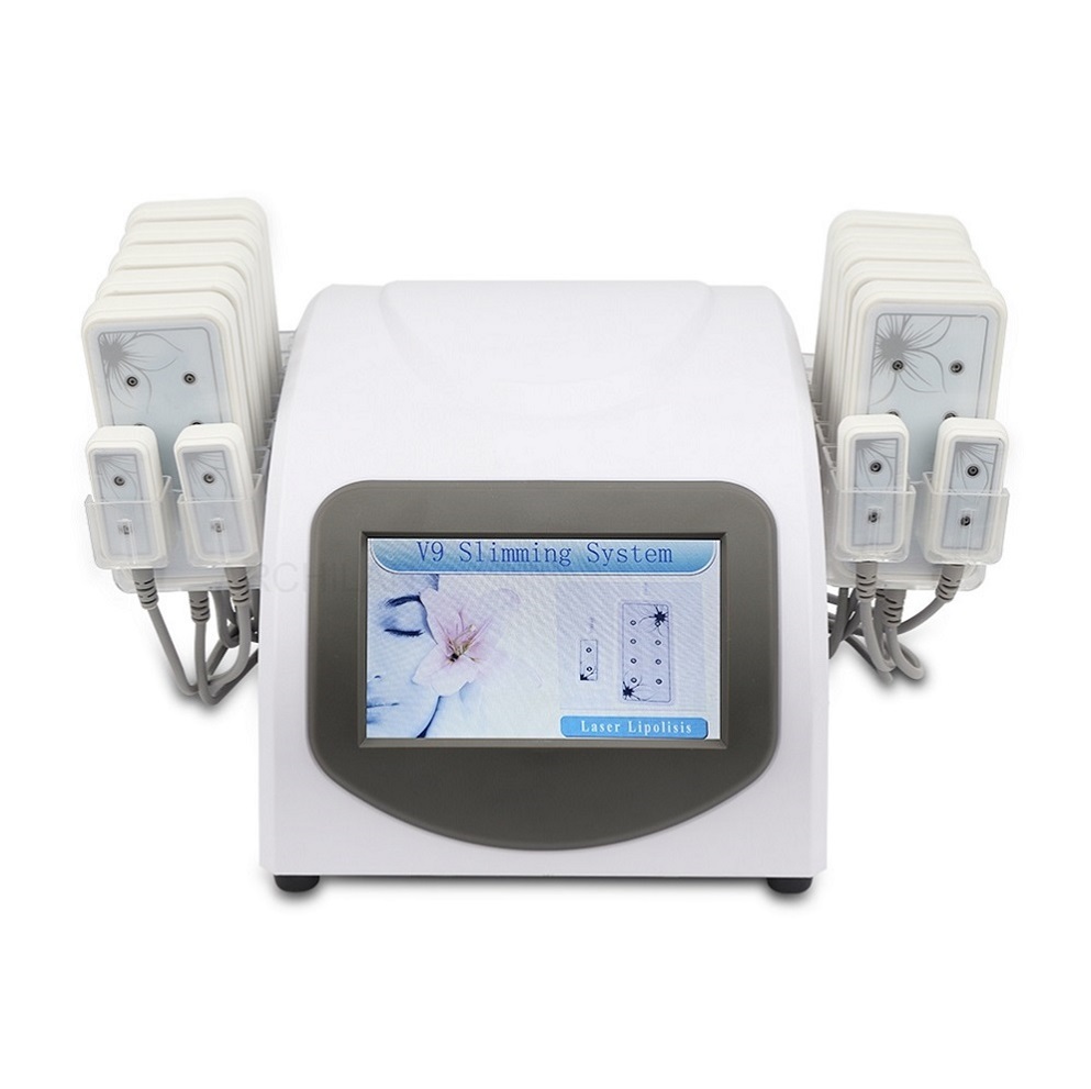160mw Diode Slimming Machine Lipo Laser LLLT Fat Burning Anti-Cellulite Body Sculpting 14 Pads Weight reduce Beauty Spa