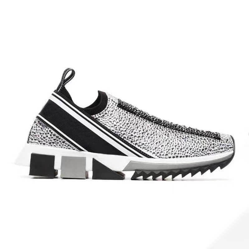 Designer Sorrento Womens Sneaker With Rhinestones Crystals Mens Slip-on Sneakers Stretch Mesh Black White Red Glitter Runner Flat Trainers With Box NO442, 16
Designer Sorrento Womens Sneaker With Rhinestones Crystals Mens Slip-on Sneakers Stretch Mesh Black White Red Glitter Runner Flat Trainers With Box NO442, 16