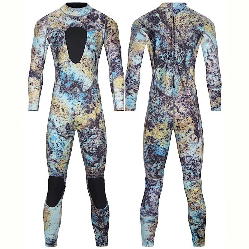 Wetsuits Drysuits Men Camouflage Wetsuit 3mm Neoprene Surfing Scuba Diving Snorkeling Swimming Body Suit Wetsuit Surf Kitesurf Equipment 3XL 230515