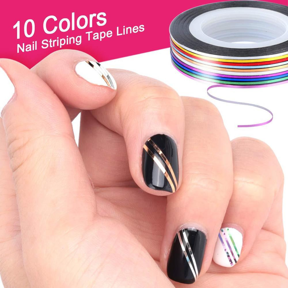 Nail Brushes Kit Manicure Strip Art Jewelry Set Beginners Accessories nail Tools 230515