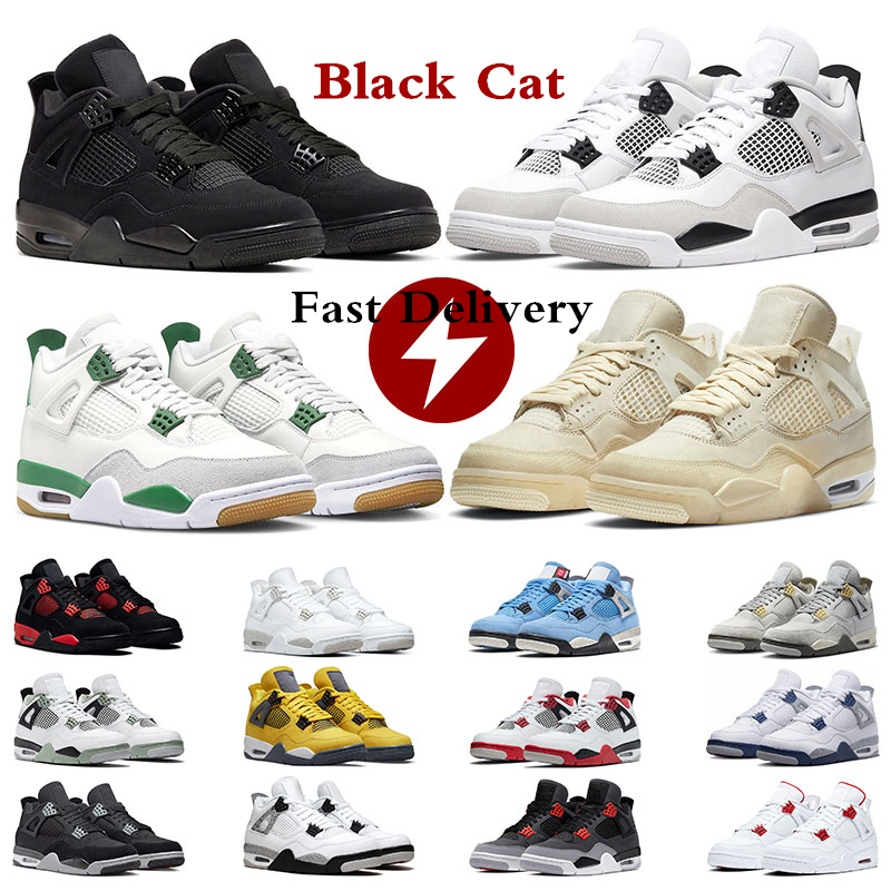 Men Retros 4 Basketball Shoes 4s Women Sneakers Military Black Cat Pine Green Violet Ore Midnight Navy Sail Fire Red jumpman 4 sports trainers, #21
Men Retros 4 Basketball Shoes 4s Women Sneakers Military Black Cat Pine Green Violet Ore Midnight Navy Sail Fire Red jumpman 4 sports trainers, #21