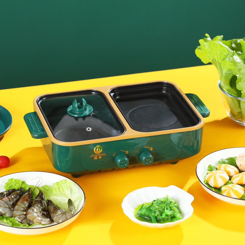 Multifunctional Rinsing and Baking Integrated Pot Student Dormitory Electric Cooking Pot Household Cooking Roast Meat Pot Mini Non stick Electric Hot Pot
Multifunctional Rinsing and Baking Integrated Pot Student Dormitory Electric Cooking Pot Household Cooking Roast Meat Pot Mini Non stick Electric Hot Pot