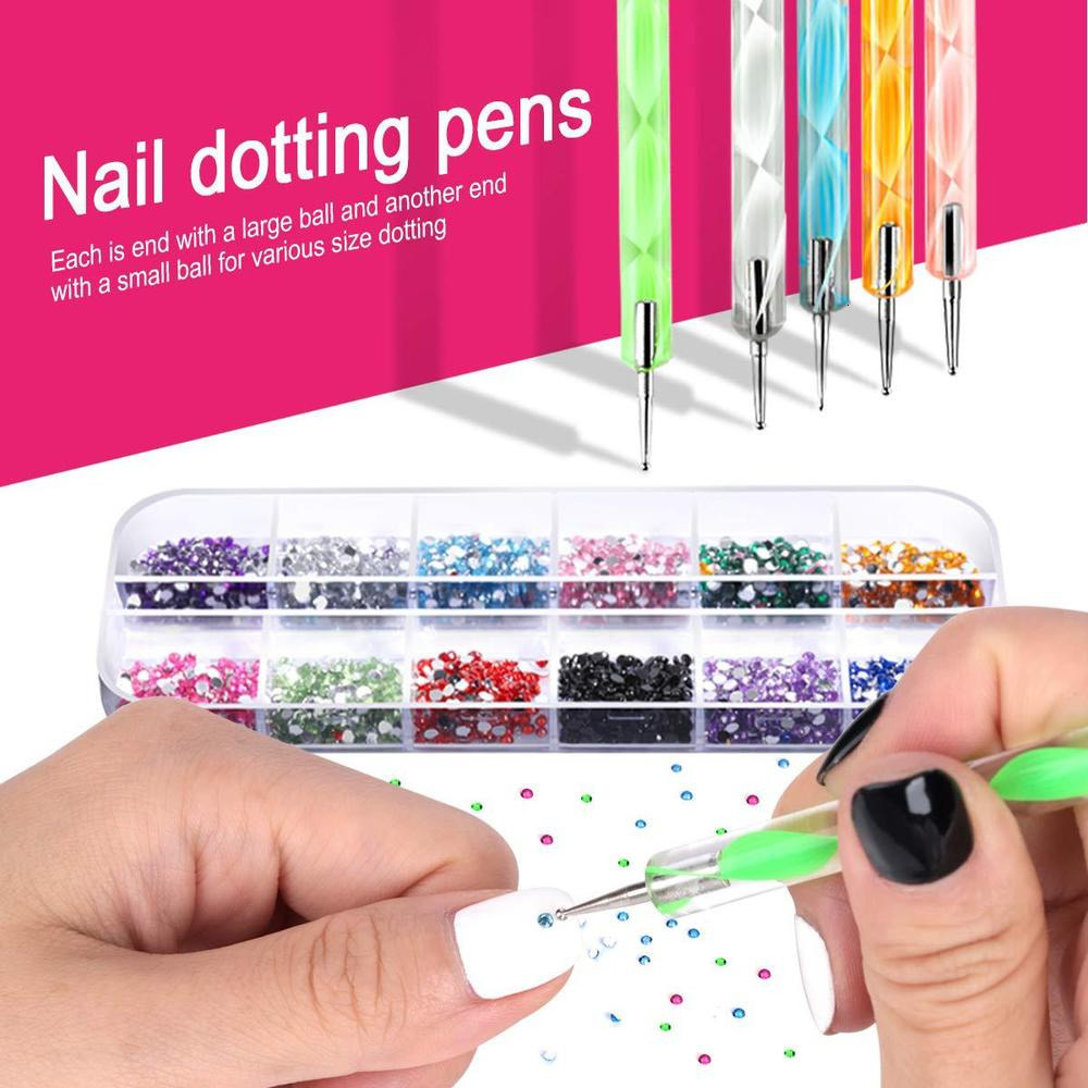 Nail Brushes Kit Manicure Strip Art Jewelry Set Beginners Accessories nail Tools 230515