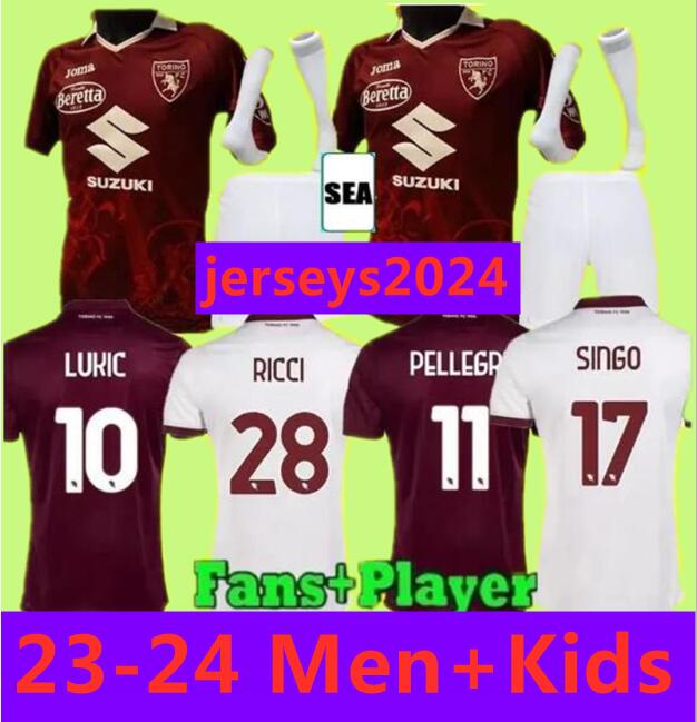 Size 16-4XL 22 23 Torino FC Limited Edition Soccer Jerseys 2024 2023 ZAZA RICCI ZIMA T. SANABRIA LUKIC PELLEGRI SINGO SECK Home Away 3rd Football Shirts Adults and kids
Size 16-4XL 22 23 Torino FC Limited Edition Soccer Jerseys 2024 2023 ZAZA RICCI ZIMA T. SANABRIA LUKIC PELLEGRI SINGO SECK Home Away 3rd Football Shirts Adults and kids