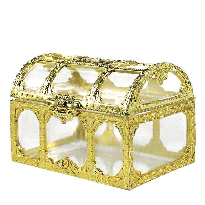 party favors candy box 96X36cm treasure chest shaped wedding favor holders european style celebration gorgeous shining candy boxes