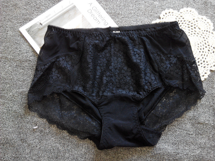 Women's Panties 100% Cotton Crotch Panties Plus Size M-XXXL Women Underwear Black White High Quality Sexy Lace Underpants Girl 230516