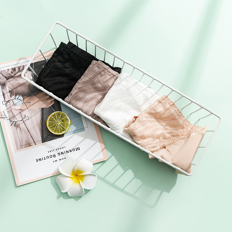 Women's Panties Women 100% Natural Silk Crotch stretch Sexy Lace Middle Rise Panties Briefs Underwear Lingerie TU001 230516