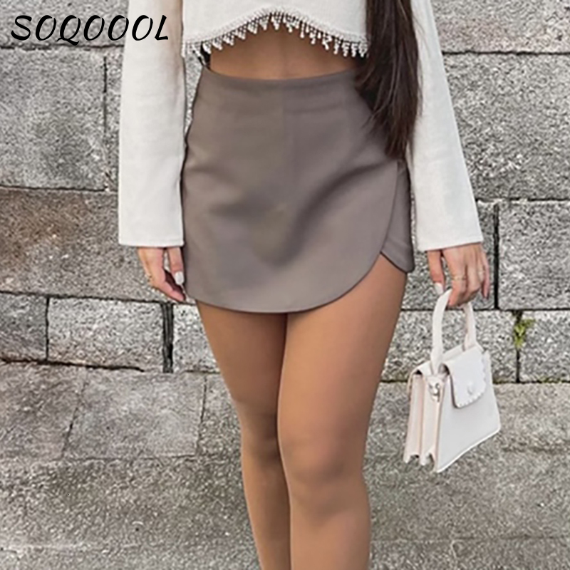 Skirts High Waist Mini Skirt Shorts For Women Summer Korean Fashion Y2K Clothes Streetwear Office Ladies Casual White Black 230516