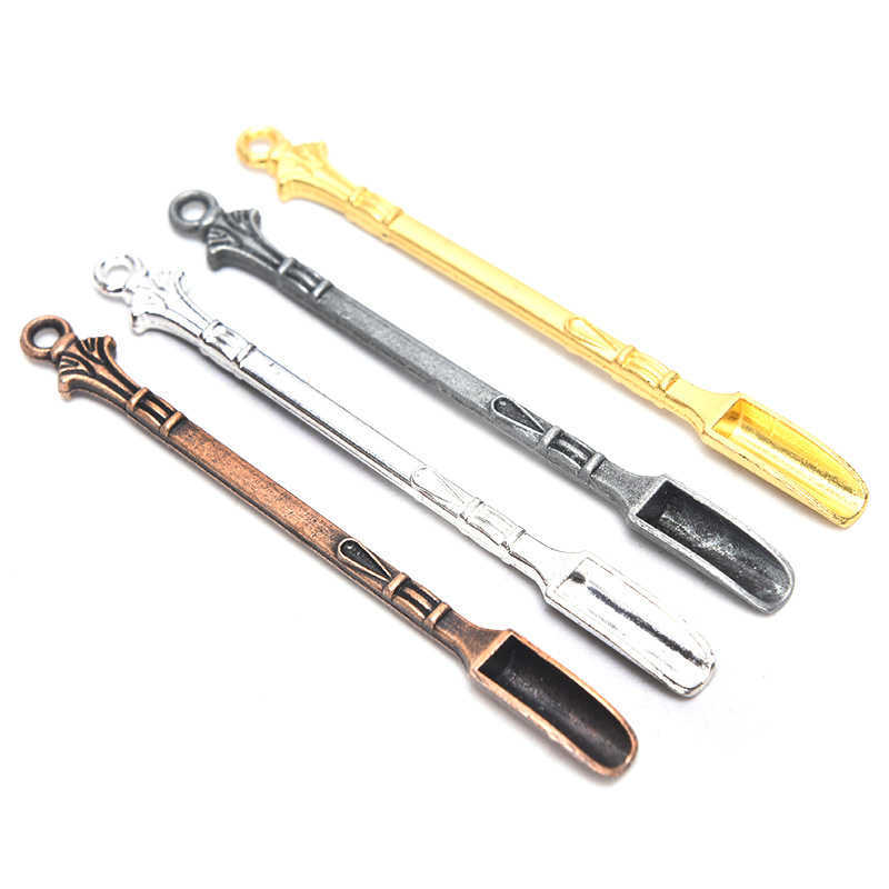 3pcs/set Mini Alloy Spoon Medicine Bottle Use Sniffer Snorter Snuff Powder Tobacco Micro-tuning Shovel Smoking Accessories