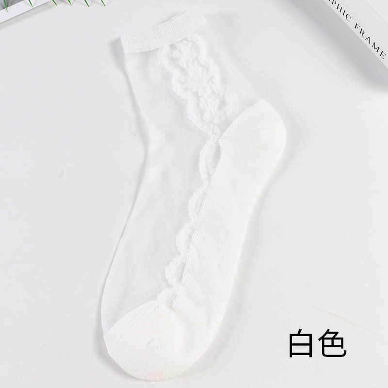 Socks Hosiery Women's transparent nylon and cotton socks short and cool socks for women spring and summer P230516