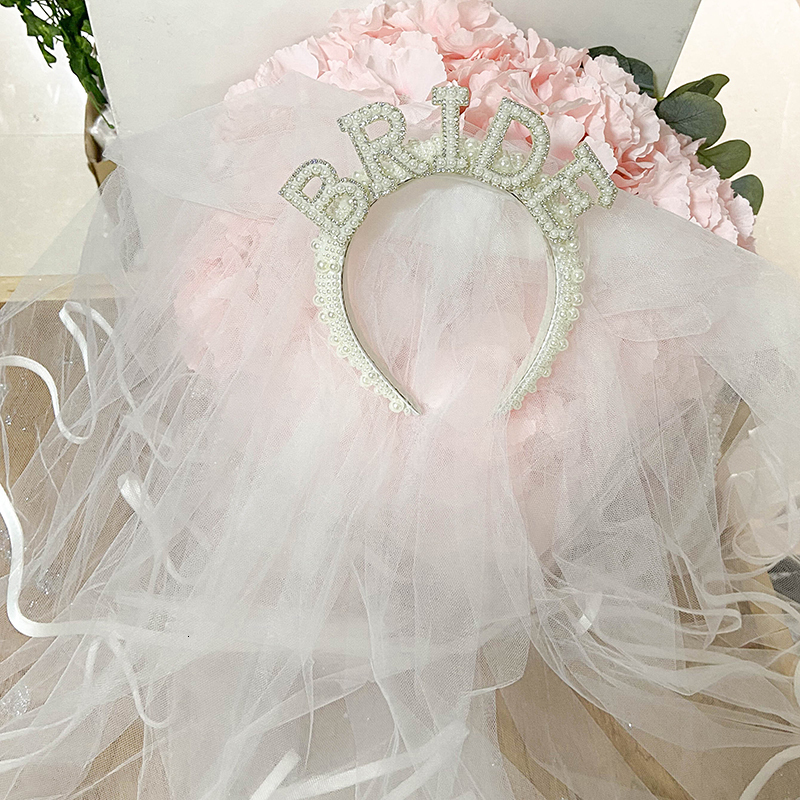 Other Event Party Supplies Bride to be Pearl crown tiara veil Bach Bachelorette hen Party Bridal Shower wedding engagement rehearsal dinner Decoration