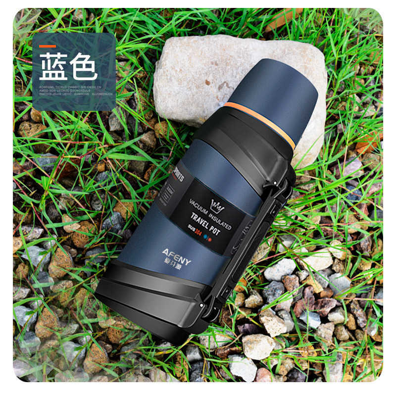Thermoses New listed stainless steel thermos portable vacuum kettle for traveling large capacity car cup Free shipping