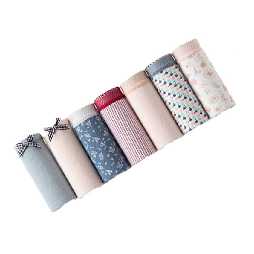 Women's Panties 7 Pcs/lot Panties Women Cotton Underwear Briefs Girls Cute Panties Sexy Lingeries Cueca Calcinhas Shorts Underpant Panty Ladies 2