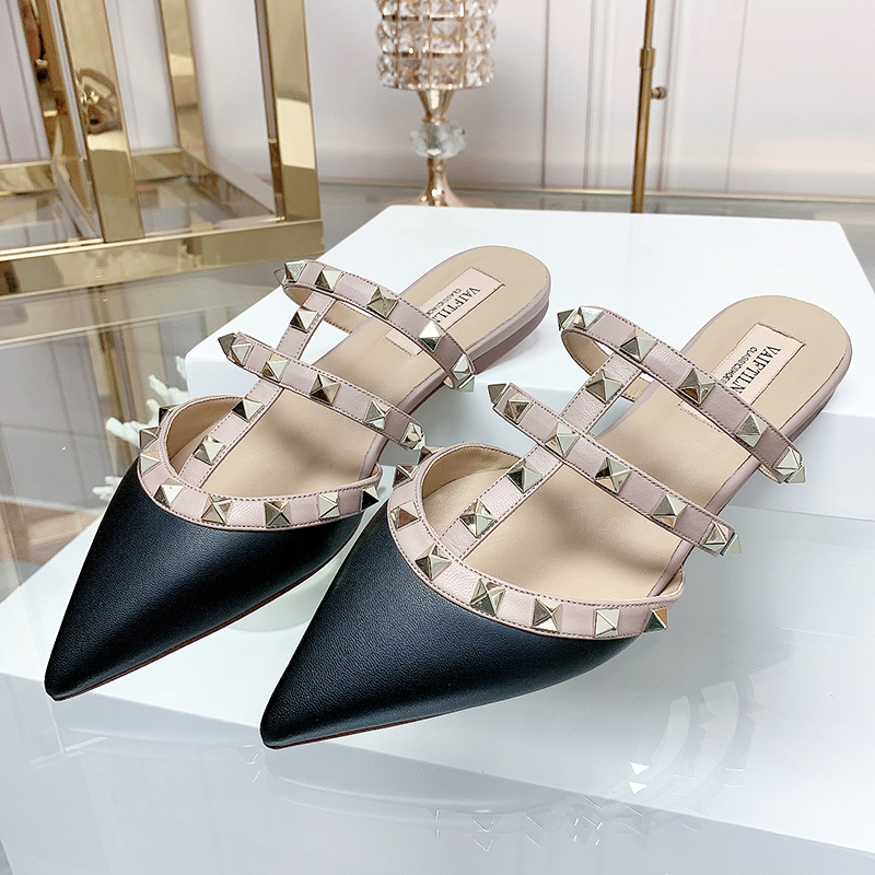 Women Sandals rivet Women 'S Sandals Fashion Sandals Rivet Slippers Summer Semi Baotou Pointed Flat Bottom Leather
Women Sandals rivet Women 'S Sandals Fashion Sandals Rivet Slippers Summer Semi Baotou Pointed Flat Bottom Leather