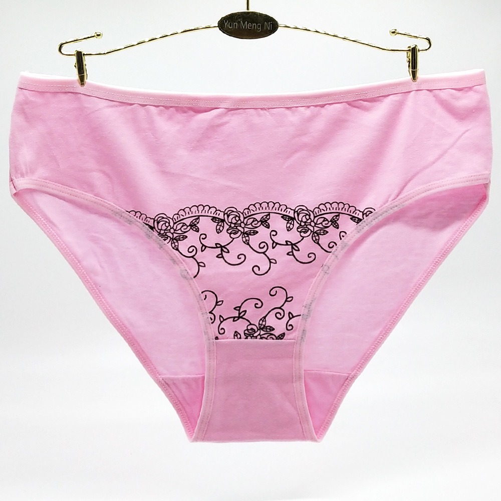 Women's Panties 4pcs/lot Big Yards 2XL/3XL/4XL Ladies Underwear Women's Panties Large Size Plus Size Cotton Mummy 89312 230516