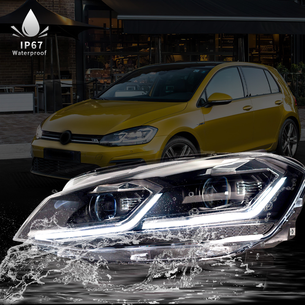 Car Front Headlight For VW Golf 7 20 14-20 17 LED Head Lamp Styling Dynamic Turn Signal Lens Automotive Accessories