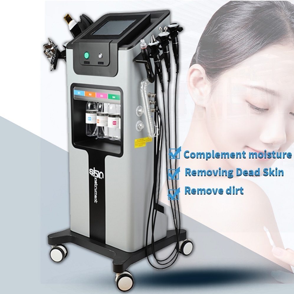 Multi-Functional Beauty Equipment Professional Microdermabrasion 8IN1 Aqua Peeling Oxygen Jet Peel Hydra Dermabrasion Machine