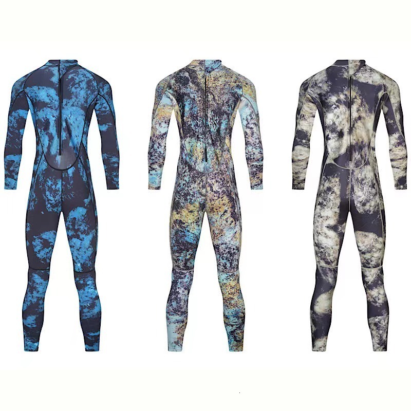 Wetsuits Drysuits Men Camouflage Wetsuit 3mm Neoprene Surfing Scuba Diving Snorkeling Swimming Body Suit Wetsuit Surf Kitesurf Equipment 3XL 230515