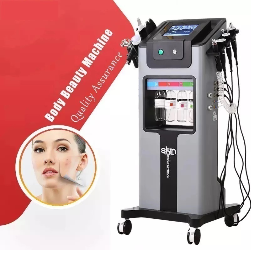 Multi-Functional Beauty Equipment Professional Microdermabrasion 8IN1 Aqua Peeling Oxygen Jet Peel Hydra Dermabrasion Machine