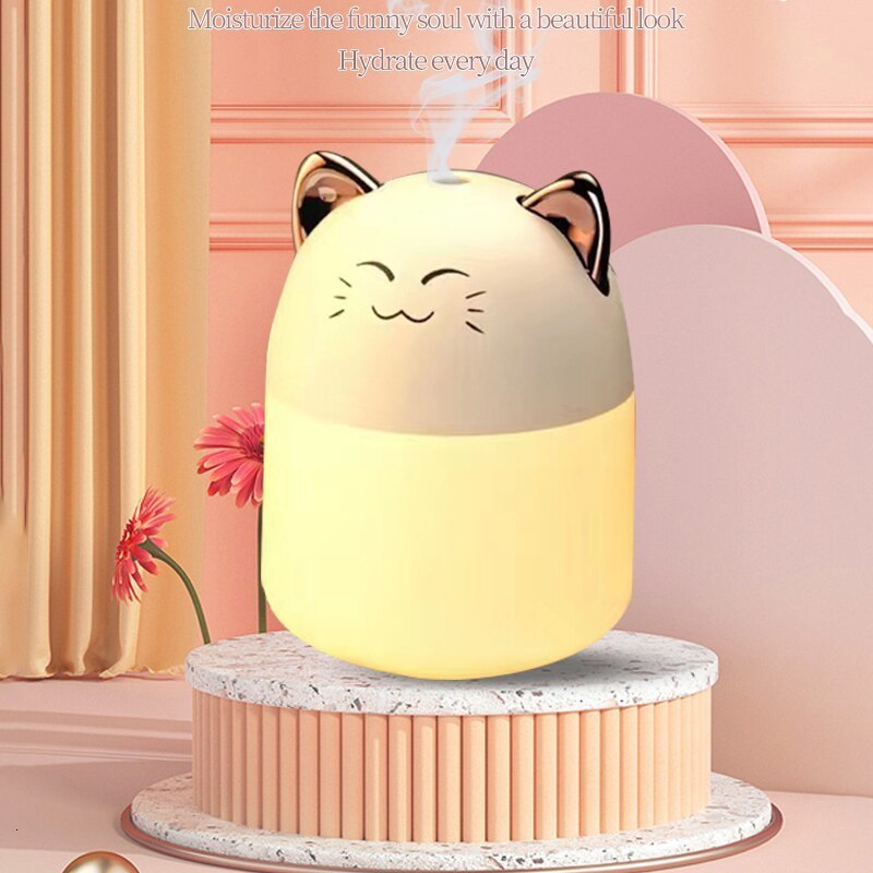 Steamer Cute Pet Humidifier Mini Office Desktop Air Conditioning Room Humidification Usb Small Household Heavy Fog Spray 230515