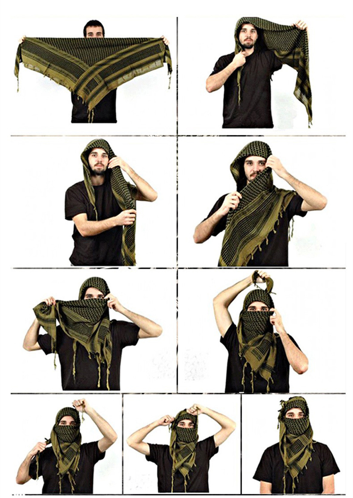 Magic Scarves Special Forces Free Variety Turban Jacquard Scarf Thickening Outdoor Arabic Square Magic Outdoor Scarf Shawl CS Decorative Scarf 230515