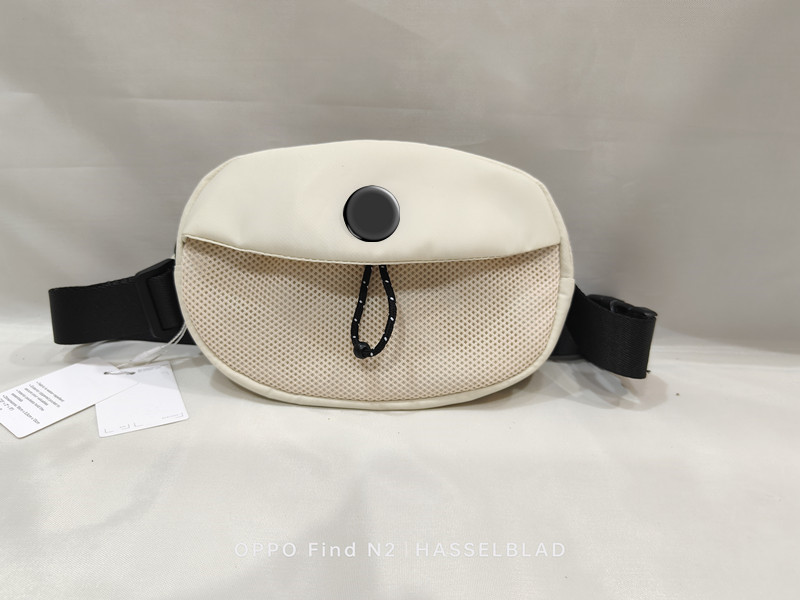 lu Outdoor Belt Bags Women Men Waist Bag Take it With Metal Gym Elastic Adjustable Strap Zipper Fanny pack 7 Colors