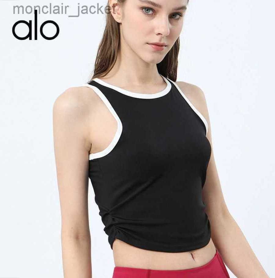 Desginer Yoga Tops Colored Slim Tank Top Women' Running Anti Sports Bra Fitness Ruffled Top with Chest Pads 23SSA, Khaki
Desginer Yoga Tops Colored Slim Tank Top Women' Running Anti Sports Bra Fitness Ruffled Top with Chest Pads 23SSA, Khaki
