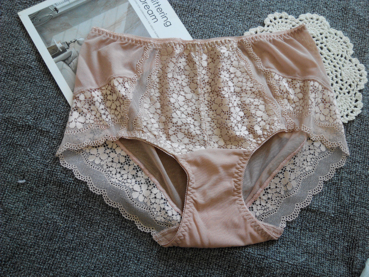 Women's Panties 100% Cotton Crotch Panties Plus Size M-XXXL Women Underwear Black White High Quality Sexy Lace Underpants Girl 230516