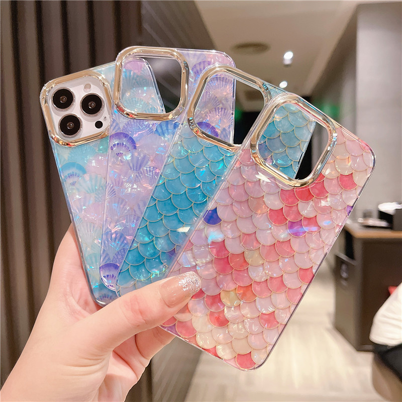 Luxury Rainbow Fish Scale Leopard Print Shell Phone Case For iPhone 14 13 12 11 Pro Max Plus Soft Silicone Shockproof Back Cover
Luxury Rainbow Fish Scale Leopard Print Shell Phone Case For iPhone 14 13 12 11 Pro Max Plus Soft Silicone Shockproof Back Cover