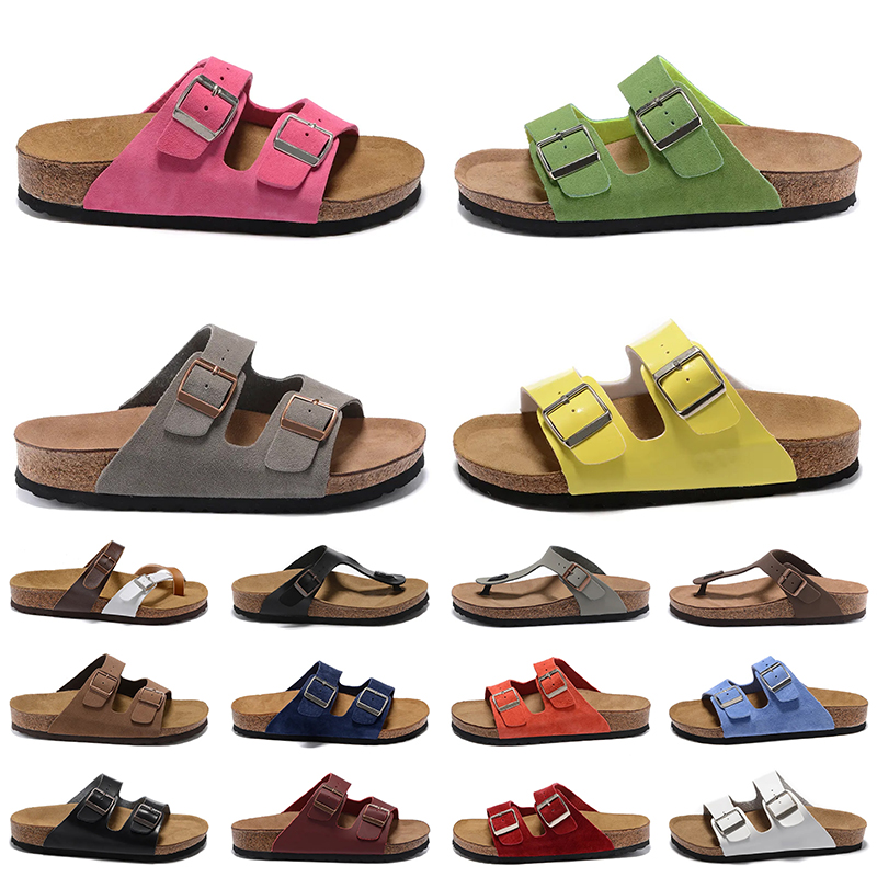 

boston clogs sandals fashion designer slippers famous womens mens buckle slides summer cork flat slide sandal outdoor beach shoes sliders flip flop size 36-45, D133