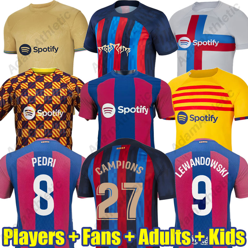 Barcelonas soccer jerseys 2023 2024 Rosalia Motomami LEWANDOWSKI PEDRI GAVI Barca football shirts kit kids player version R.ARAUJO ANSU FATI F.DE JONG jersey 23/24, 23-24 pre-match
Barcelonas soccer jerseys 2023 2024 Rosalia Motomami LEWANDOWSKI PEDRI GAVI Barca football shirts kit kids player version R.ARAUJO ANSU FATI F.DE JONG jersey 23/24, 23-24 pre-match