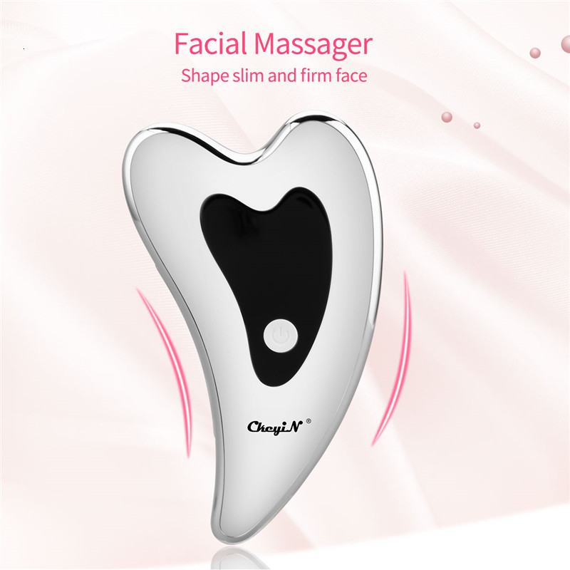 Face Care Devices Neck Slimming GuaSha Massage Electirc Vibration Heating USB Rechargeable Skin Rejuvenation Body Massager 53 230515