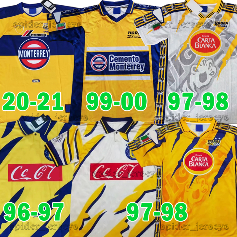 1996 97 TIGRES UANL Soccer Jerseys Retro 1998 1999 2000 LIGA MX tiger football shirts 2001 2002 home yellow Away Vintage Men uniforms, Laohu 1997-98 home
1996 97 TIGRES UANL Soccer Jerseys Retro 1998 1999 2000 LIGA MX tiger football shirts 2001 2002 home yellow Away Vintage Men uniforms, Laohu 1997-98 home