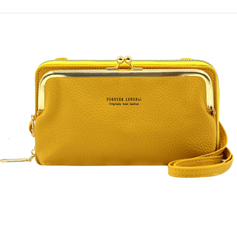 Waist Bags Tas Kurir Wanita Baru Hijau Korea Litchi Pola Dompet Ritsleting Kecil Ponsel 230516