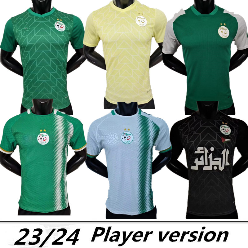 player version 22 23 Algeria Algerie Mens Soccer Jerseys MAHREZ FEGHOULI SLIMANI BENNACER ATAL Home White Away Green 2023 Training Wear Football Shirts
player version 22 23 Algeria Algerie Mens Soccer Jerseys MAHREZ FEGHOULI SLIMANI BENNACER ATAL Home White Away Green 2023 Training Wear Football Shirts
