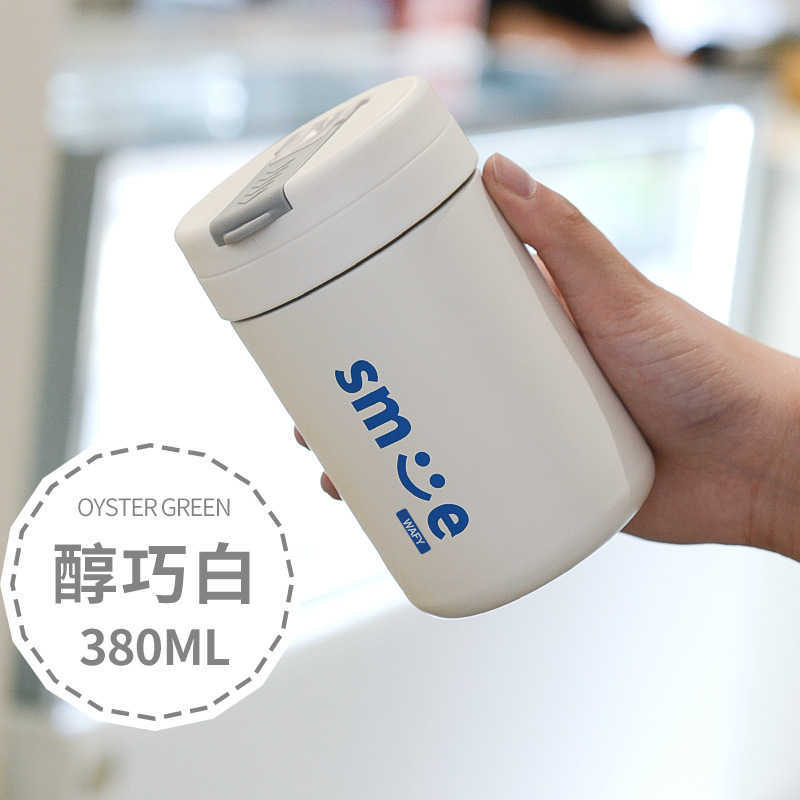 Thermoses Heat net red ton children's heat preservation water stainless steel straw male and female student gift portable cup Free shipping